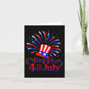 Frohes 4. Juli Amerika feiert Freiheit  Karte