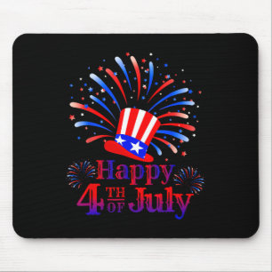 Frohes 4. Juli Amerika feiert Freiheit Mousepad