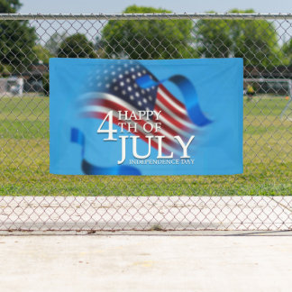Frohes 4. Juli Amerikanisch Patriotisch Banner