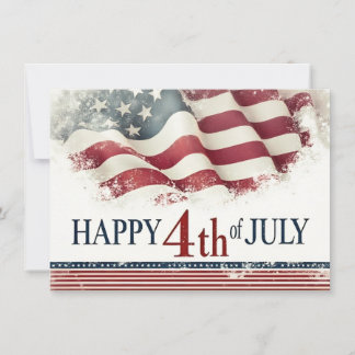 Frohes 4. Juli - Amerikanische Flagge im Vintage-D
