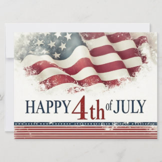 Frohes 4. Juli - Amerikanische Flagge im Vintage-D