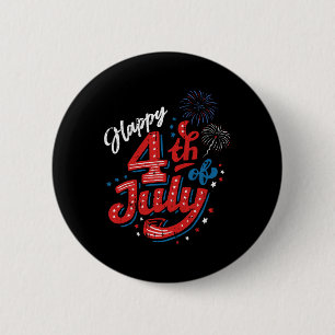 Frohes 4. Juli Cool Independence Day Patriotisch Button