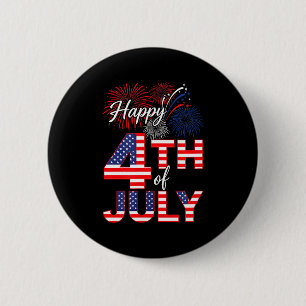 Frohes 4. Juli, cooler Unabhängigkeitstag patrioti Button