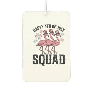 Frohes 4. Juli Flamingo Squad Vector Design_1 Autolufterfrischer