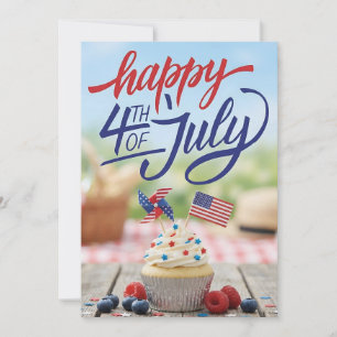 Frohes 4. Juli Lustige patriotische USA-Feier Feiertagskarte