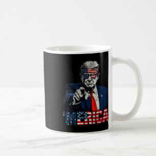 Frohes 4. Juli merica Trump Amerikanische Flagge U Kaffeetasse