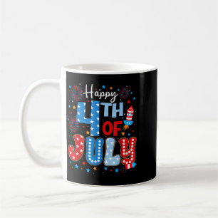 Frohes 4. Juli Patrioten Amerikanische Flagge USA Kaffeetasse