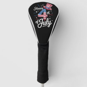 Frohes 4. Juli Patriotische amerikanische Flagge U Golf Headcover