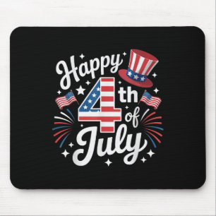 Frohes 4. Juli Patriotische Amerikanische Flagge U Mousepad
