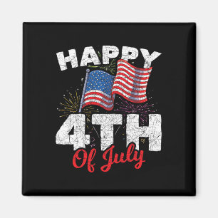 Frohes 4. Juli Patriotische amerikanische US-Flagg Magnet