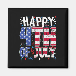 Frohes 4. Juli Patriotische amerikanische US-Flagg Magnet