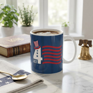 Frohes 4. Juli Patriotischer USA Unabhängigkeitsta Kaffeetasse