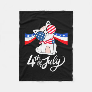 Frohes 4. Juli Unabhängigkeitstag USA 4. Juli Fleecedecke