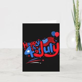Frohes 4. Juli Unabhängigkeitstag USA 4. Juli Karte