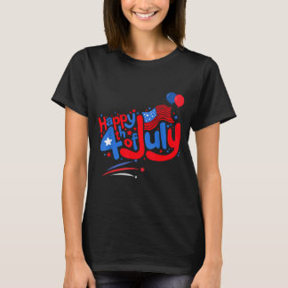 Frohes 4. Juli Unabhängigkeitstag USA 4. Juli T-Shirt