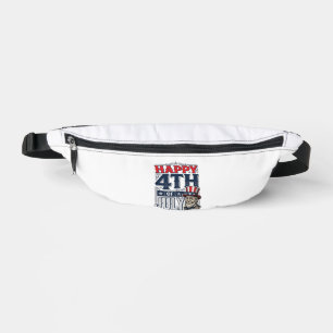 Frohes 4. Juli Vintage-patriotisches Shirt-Design_ Bauchtasche