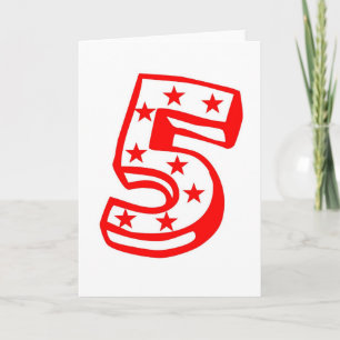 Frohes 5. Geburtstags-Shirt Karte