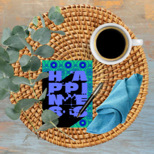 Frohes Abstraktes Statement Postkarte