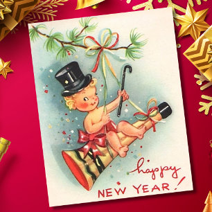 Frohes altes Neujahr Postkarte