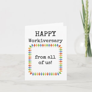 Frohes Arbeitsjubiläum von uns allen Karte