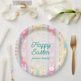 Frohes buntes Ostern Pappteller