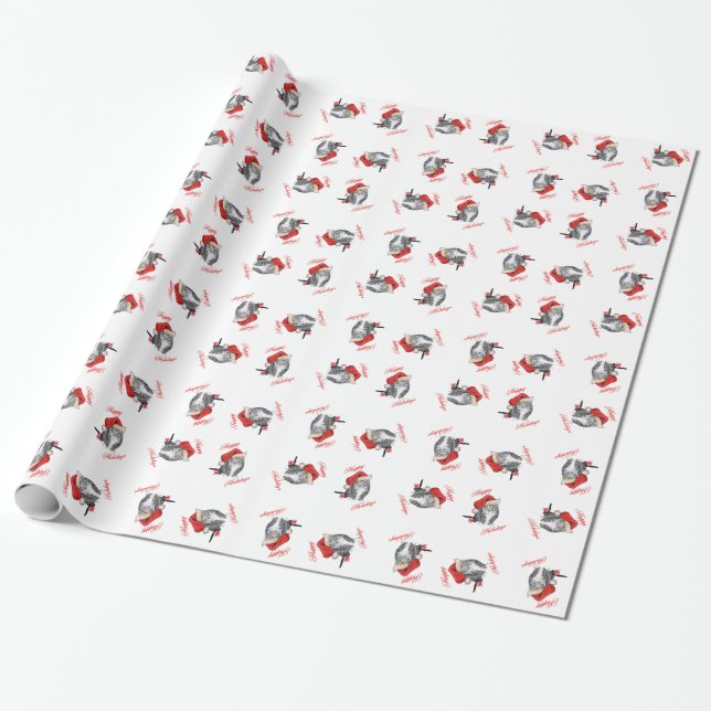 Frohes CAT Wrapping Paper Geschenkpapier (Ungerollt)