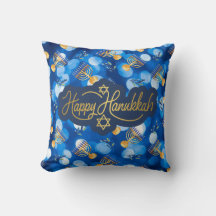 Frohes Chanukka Blau Und Weiß