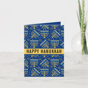 Frohes Chanukka Davidstern Cute Trendy Feiertagskarte