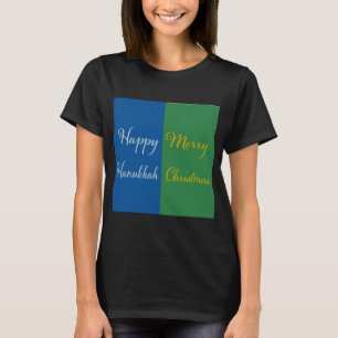 Frohes Chanukka, frohe Weihnachten, Doppel-Feierta T-Shirt