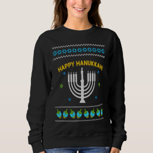 Frohes Chanukka hässlicher Chanukka Pullover für C