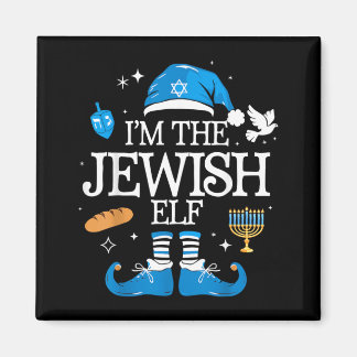 Frohes Chanukka jüdische Elf Familie Gruppe Weihna Magnet