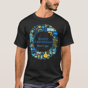 Frohes Chanukka Jüdisches Fest Festival Der Lichte T-Shirt