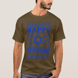 Frohes Chanukka Männer Frauen Kinder Sterne von Da T-Shirt