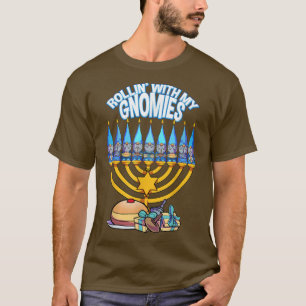 Frohes Chanukka mit meinen Gnomies jüdisches Weihn T-Shirt