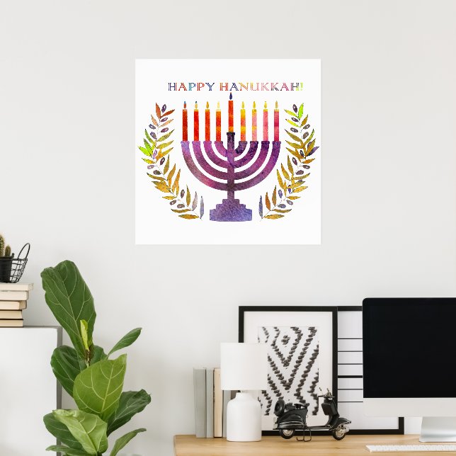 Frohes Chanukka  Poster (Heimbüro)