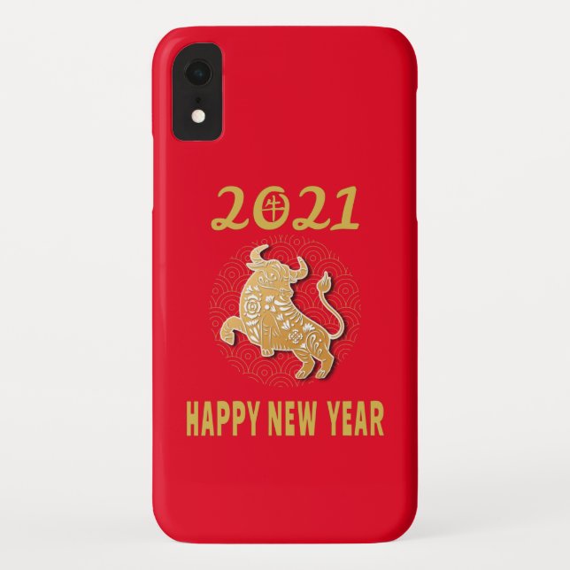 Frohes chinesisches Neujahr 2021 Case-Mate iPhone Hülle (Rückseite)