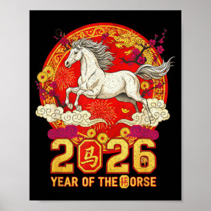Frohes chinesisches Neujahr 2026 Chinesisches Neuj Poster