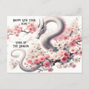 Frohes chinesisches Neujahr des Drachen Postkarte