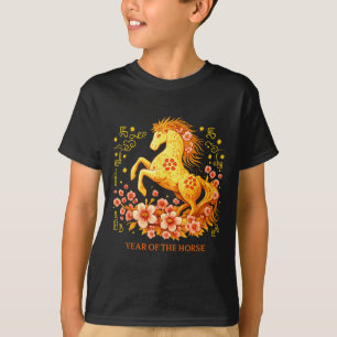 Frohes chinesisches Neujahrsfest 2026 Jahr des Pfe T-Shirt