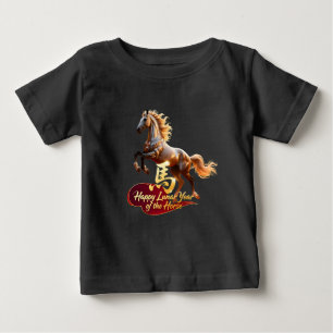 Frohes chinesisches Neujahrsfest Majestätisches Go Baby T-shirt