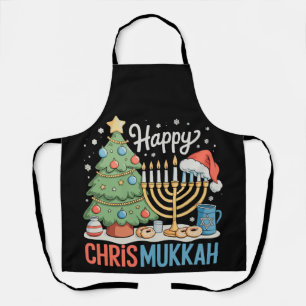Frohes Chrismukkah Chanukka Weihnachten Chanukah Schürze