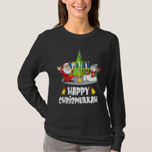 Frohes Chrismukkah Chanukka Weihnachten Jüdisches T-Shirt