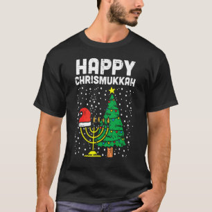 Frohes Christmukkah Jüdisches Weihnachten Chanukka T-Shirt