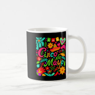 Frohes Cinco de Mayo Blumen Mexikanische Tacos Fie Kaffeetasse