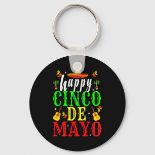 Frohes Cinco de Mayo Fest mexikanische Party 5. Ma Schlüsselanhänger