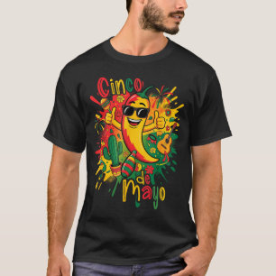 Frohes Cinco de Mayo-Fest mexikanische Party 5. Ma T-Shirt