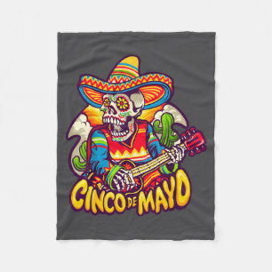 Frohes Cinco De Mayo Fest Mexikanische Party Männe Fleecedecke