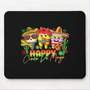 Frohes Cinco De Mayo Fest Mexikanische Party Männe Mousepad