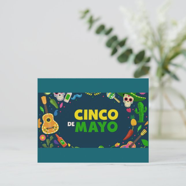 Frohes Cinco de Mayo! Grußkarte Postkarte (Stehend Vorderseite)