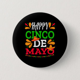 Frohes Cinco De Mayo Mexikanische Fiesta 5 De Mayo Button